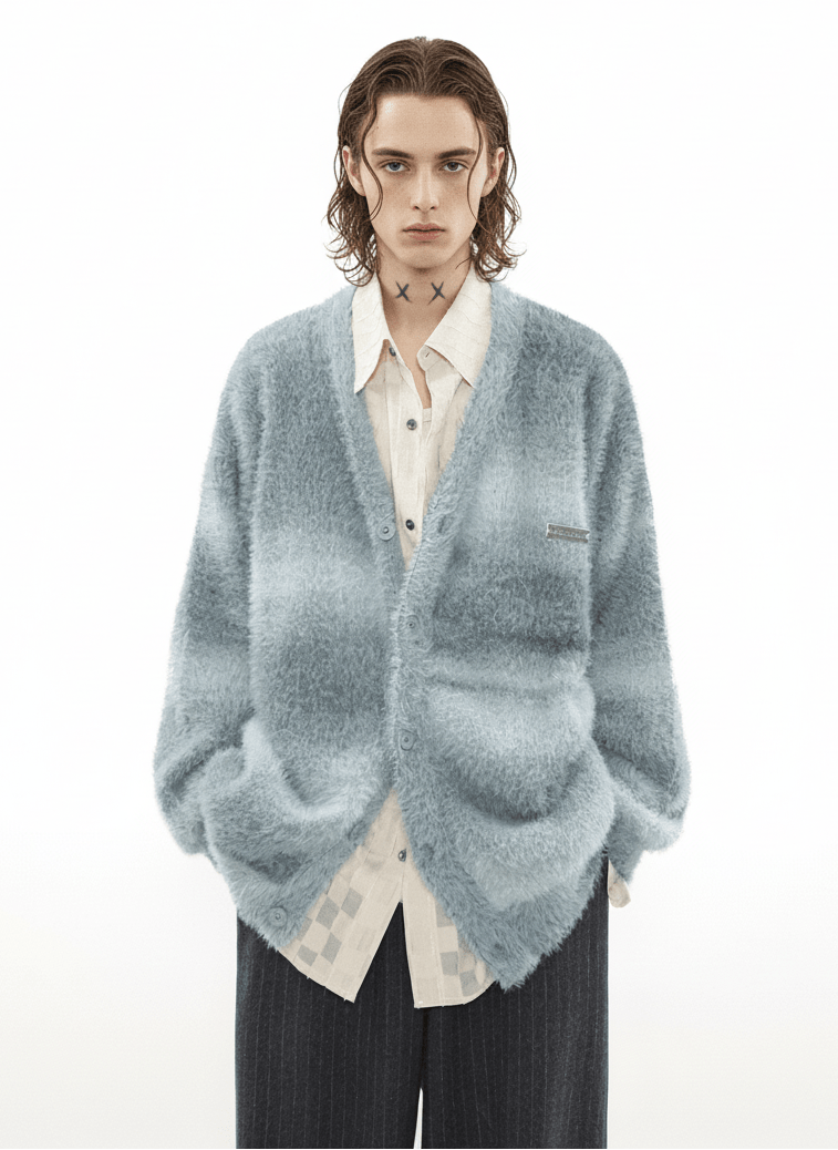 MRNEARLY] mink hair cardigan na973 – Nanostudio