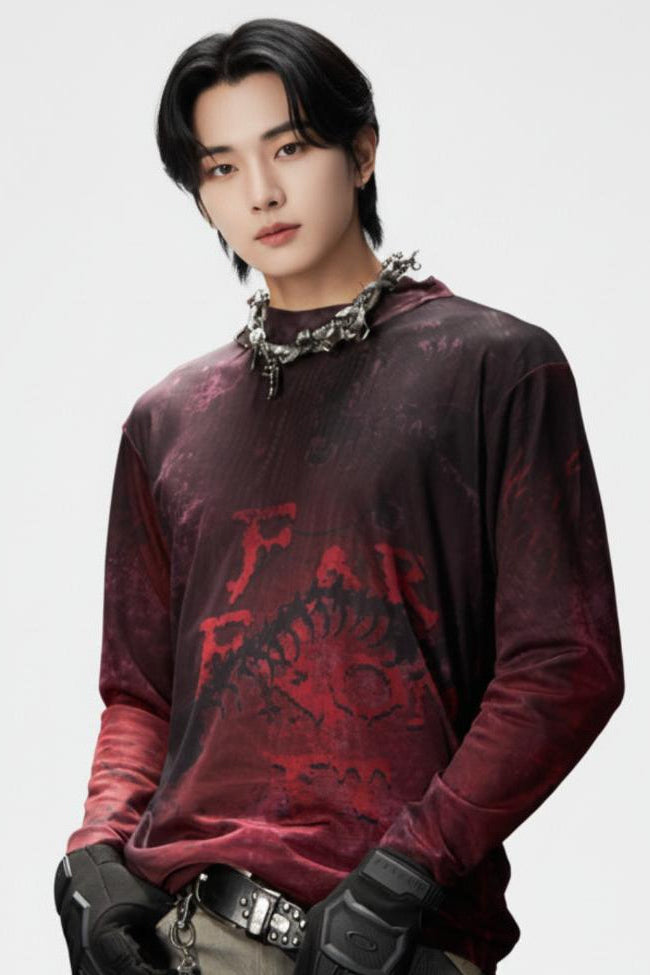 Graphic Long-sleeve Top  na2551