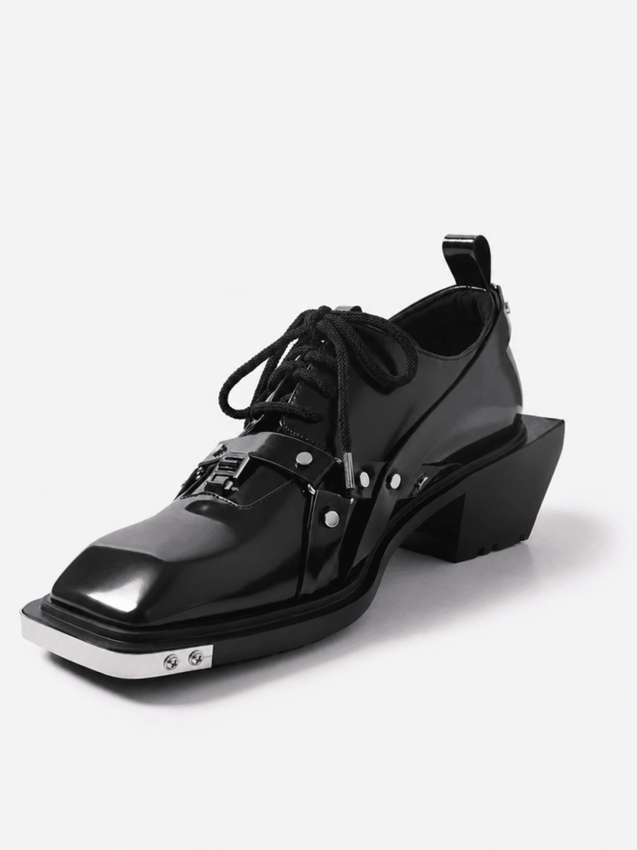 Square Toe Derby Leather Shoes na1046