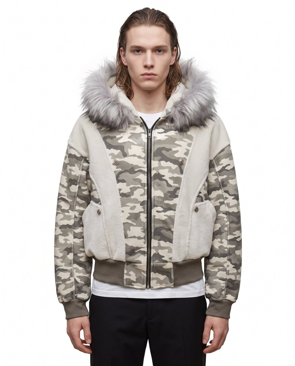 Camo Fur Jacket na3098