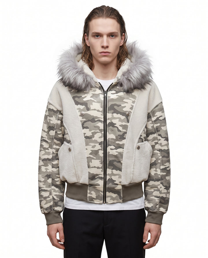 Camo Fur Jacket na3098