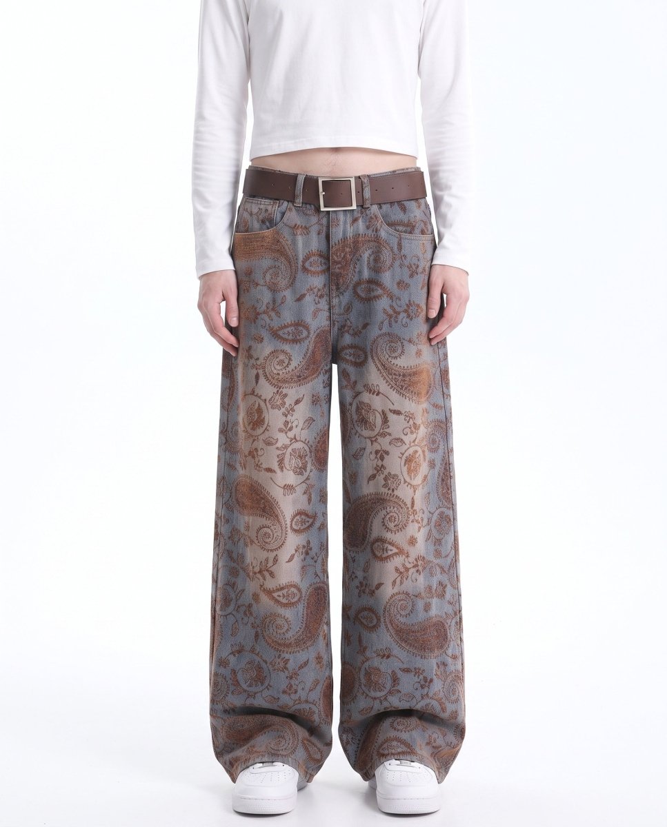 Paisley Wide Jeans na3049
