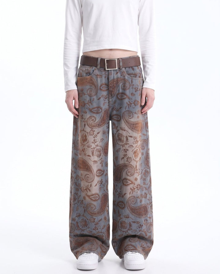 Paisley Wide Jeans na3049