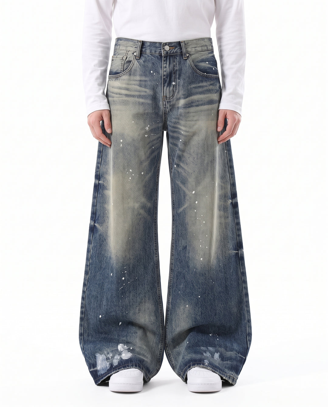 Washed Wide Jeans na3203