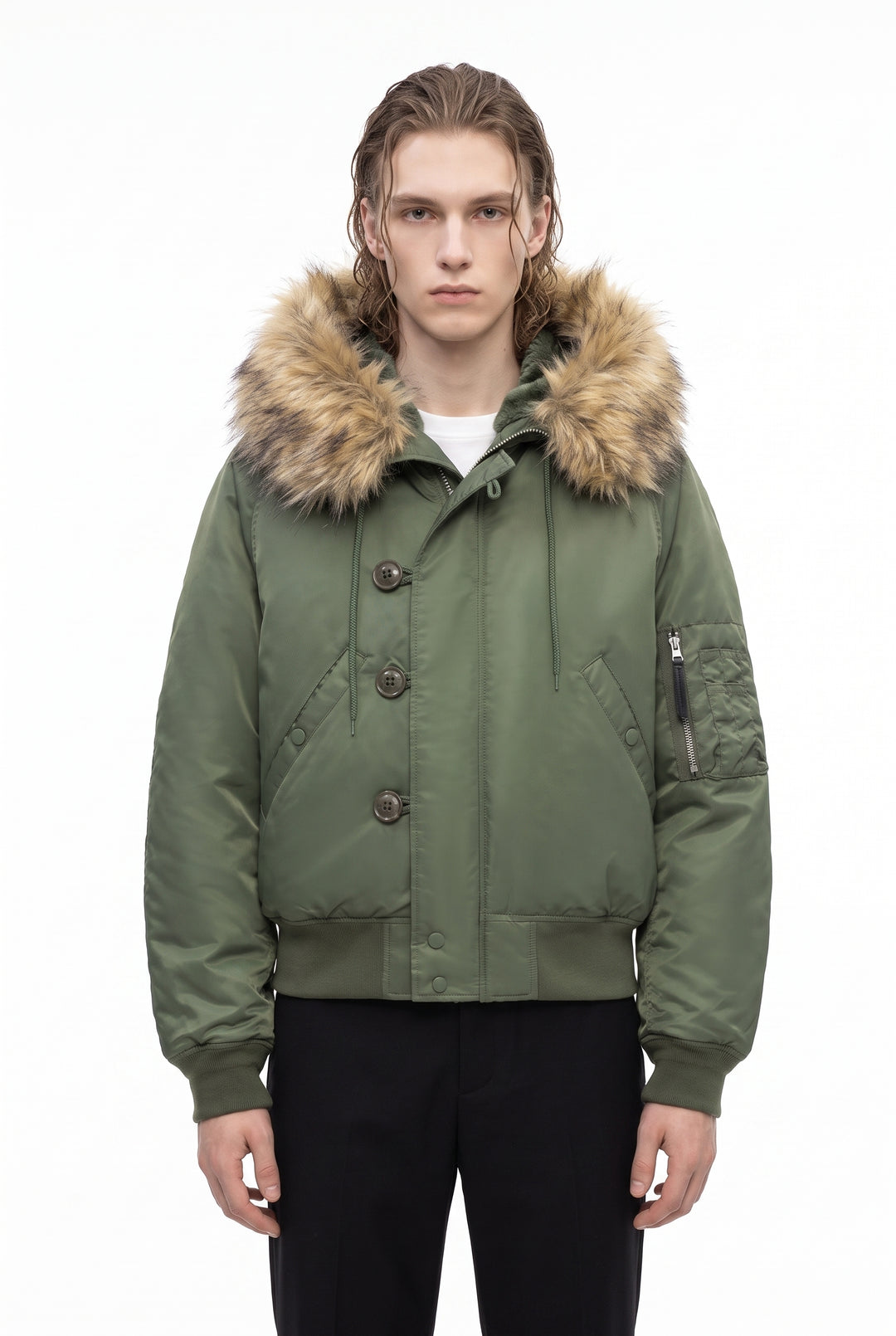 Fur Bomber Jacket na2836