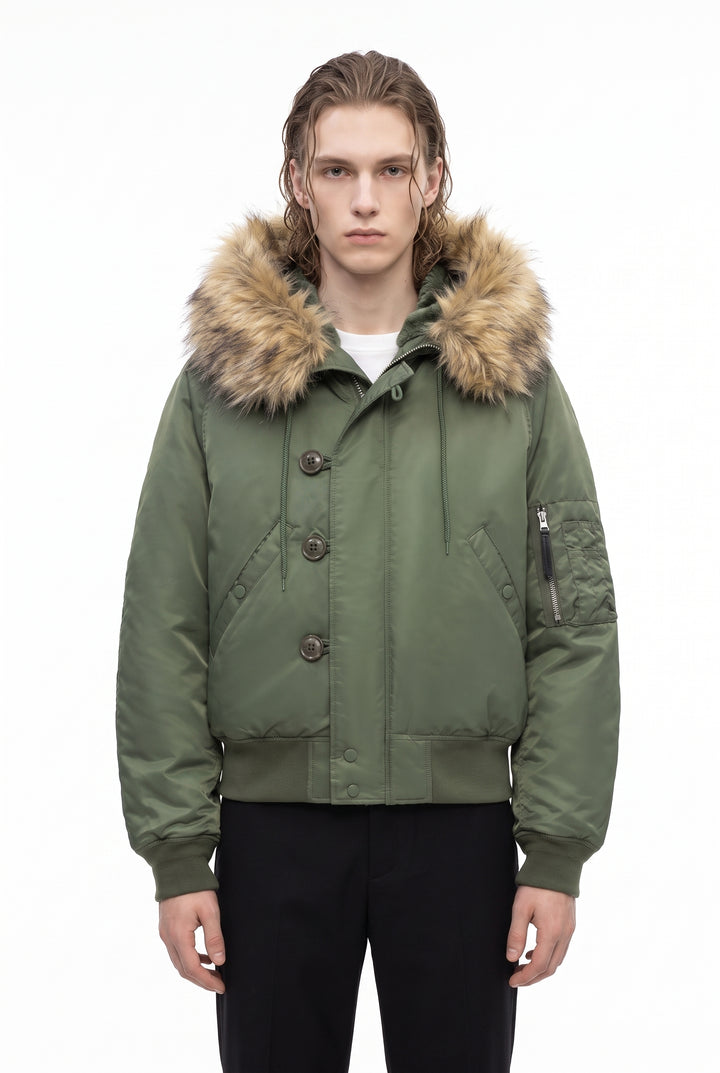 Fur Bomber Jacket na2836
