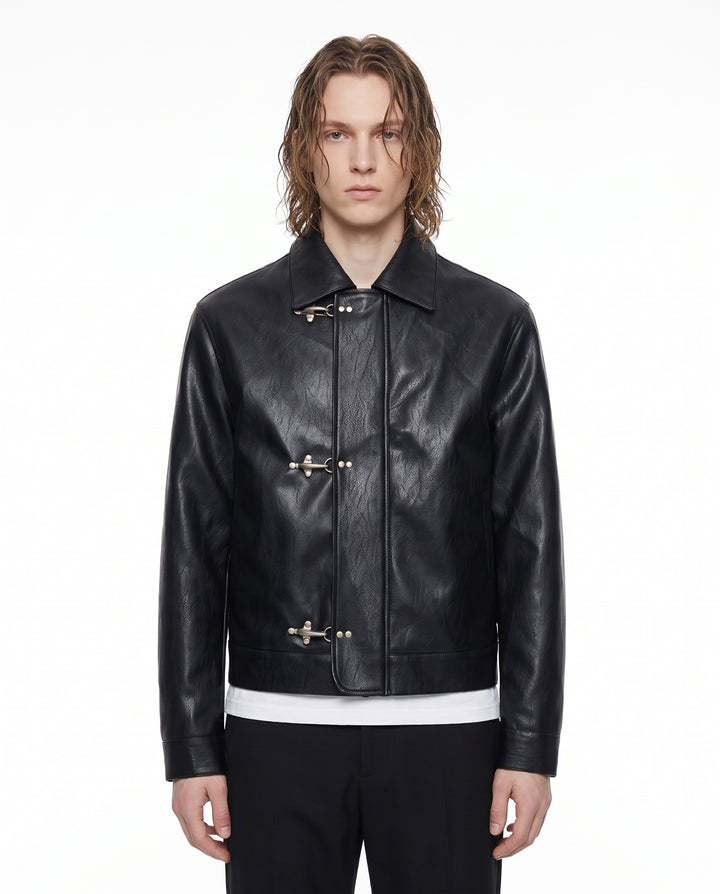 Buckle Leather Jacket na3194