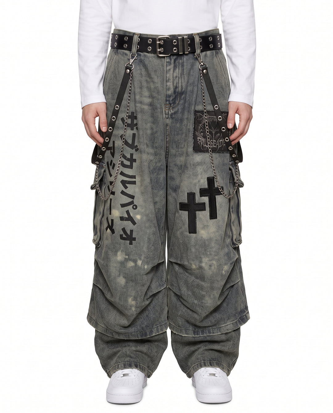 Jeans larghi gotici na3141