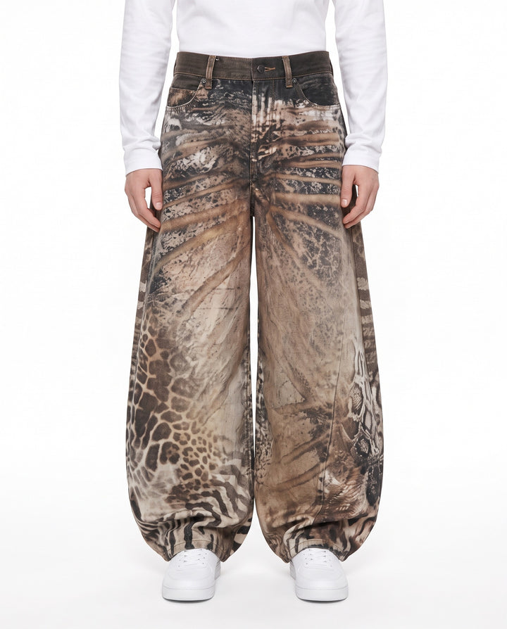 Printed Wide Pants na3192
