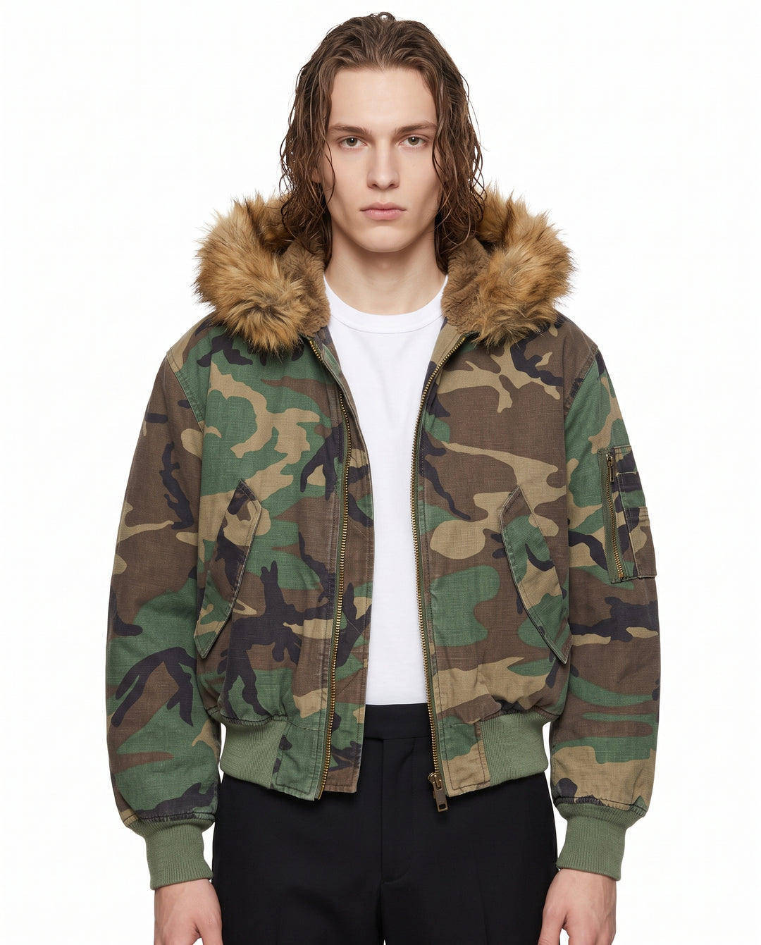 Camo Hooded Jacket na2895