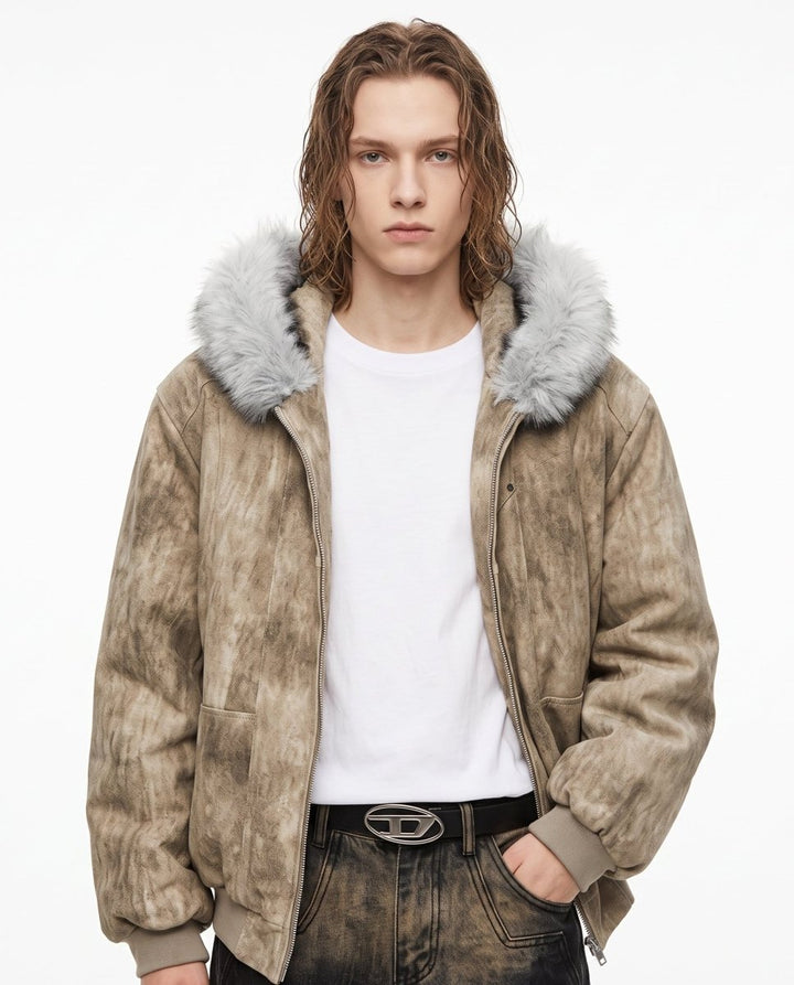 Fur Hooded Jacket na3231