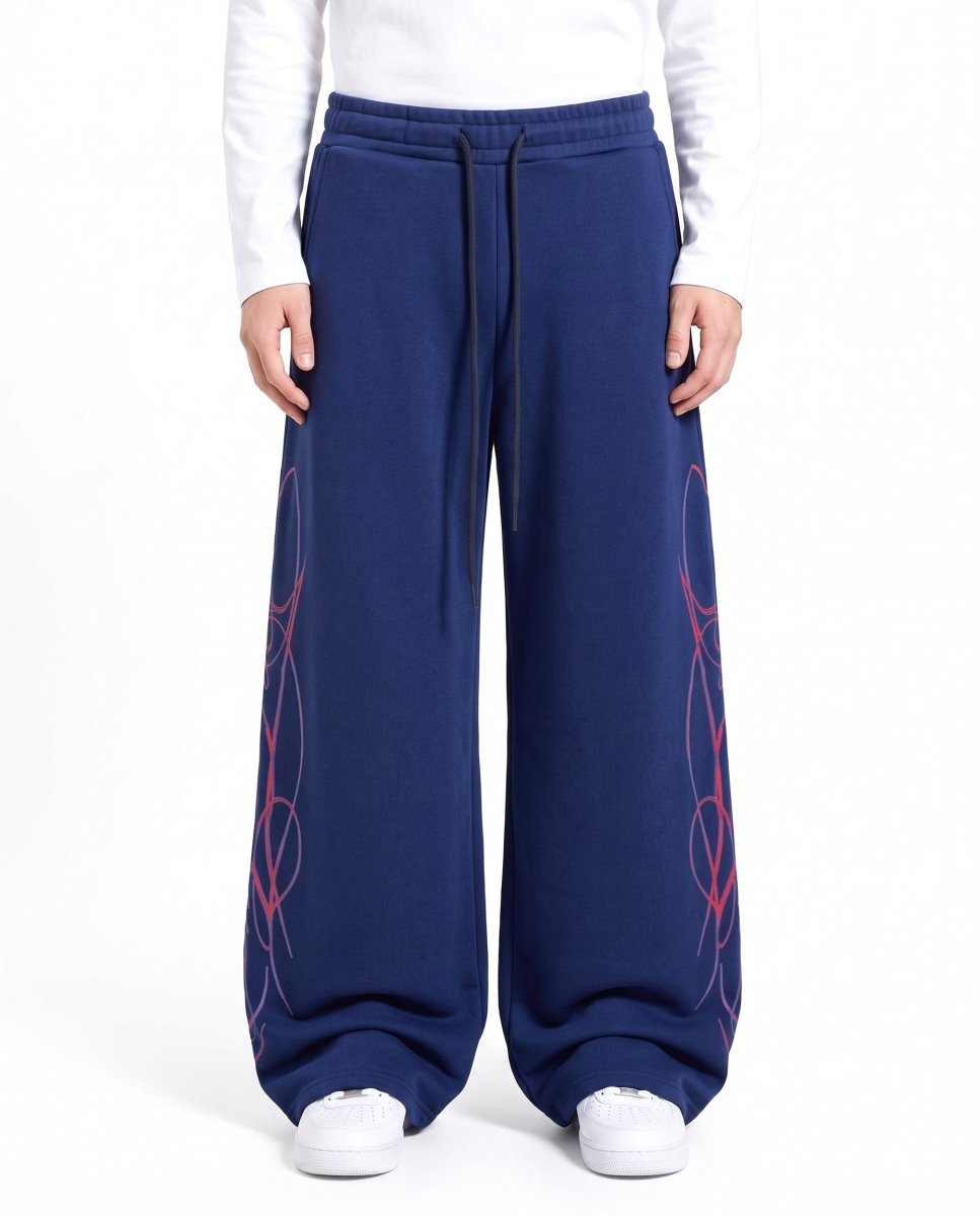 Joggingbroek met grafische print na3147