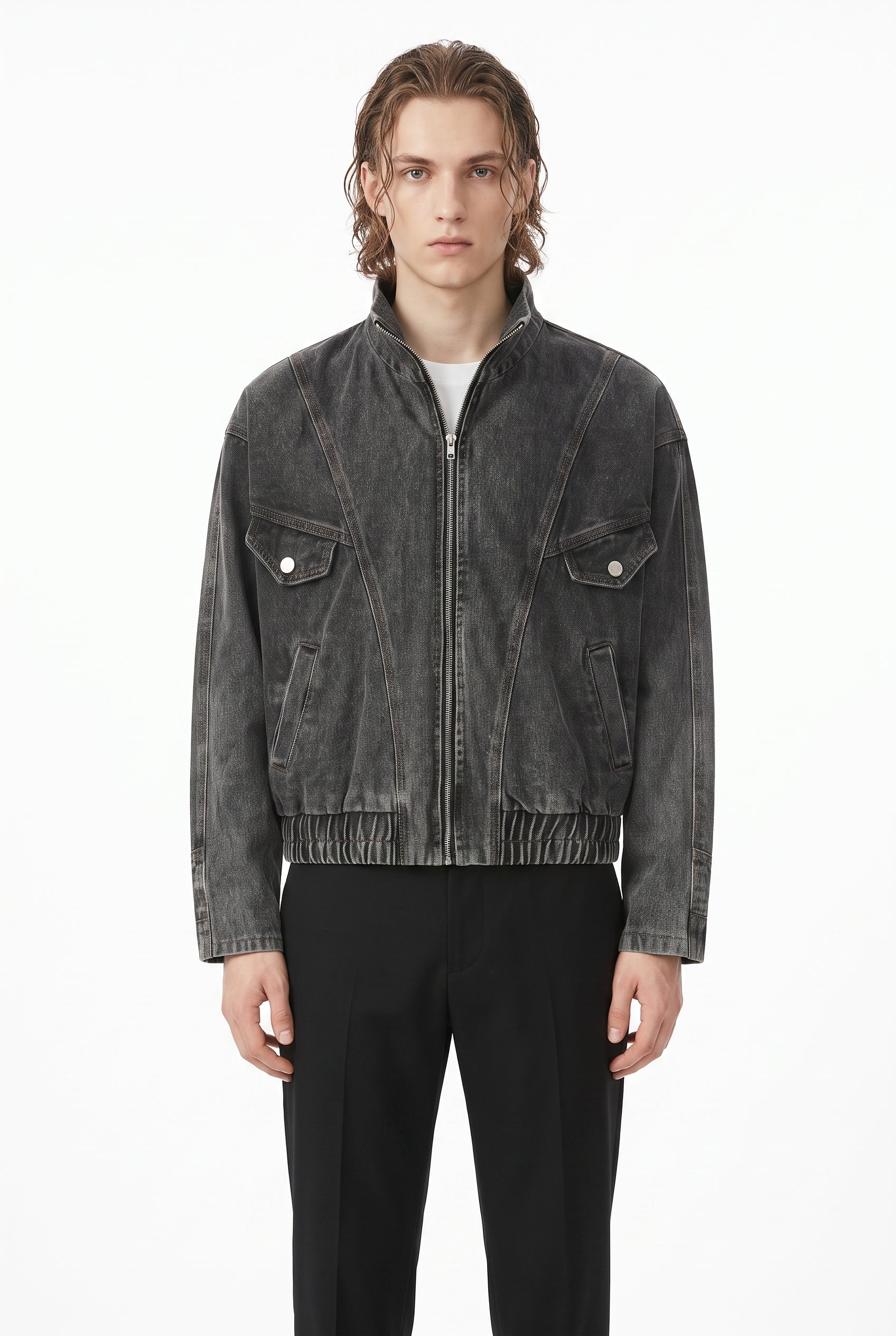 Denim Bomber Jacket na2805