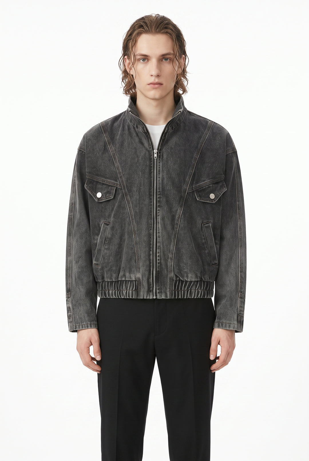 Denim Bomber Jacket na2805
