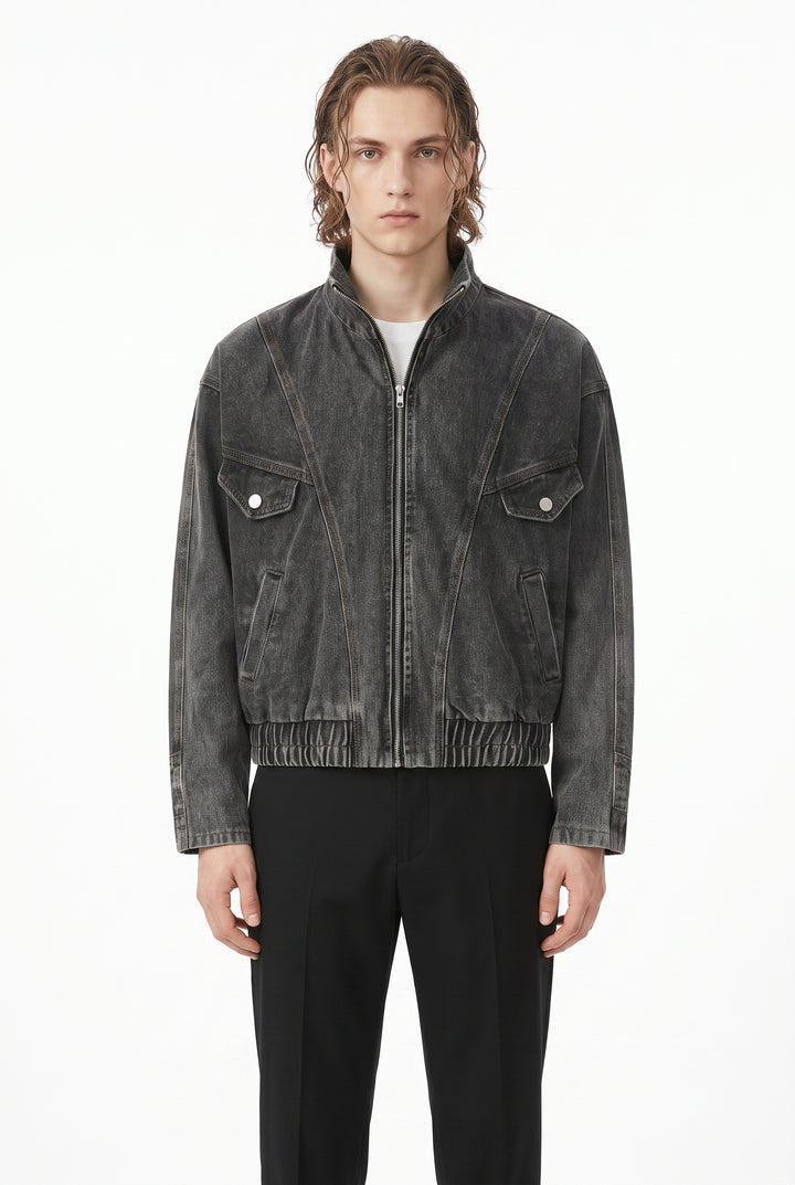 Denim Bomber Jacket na2805