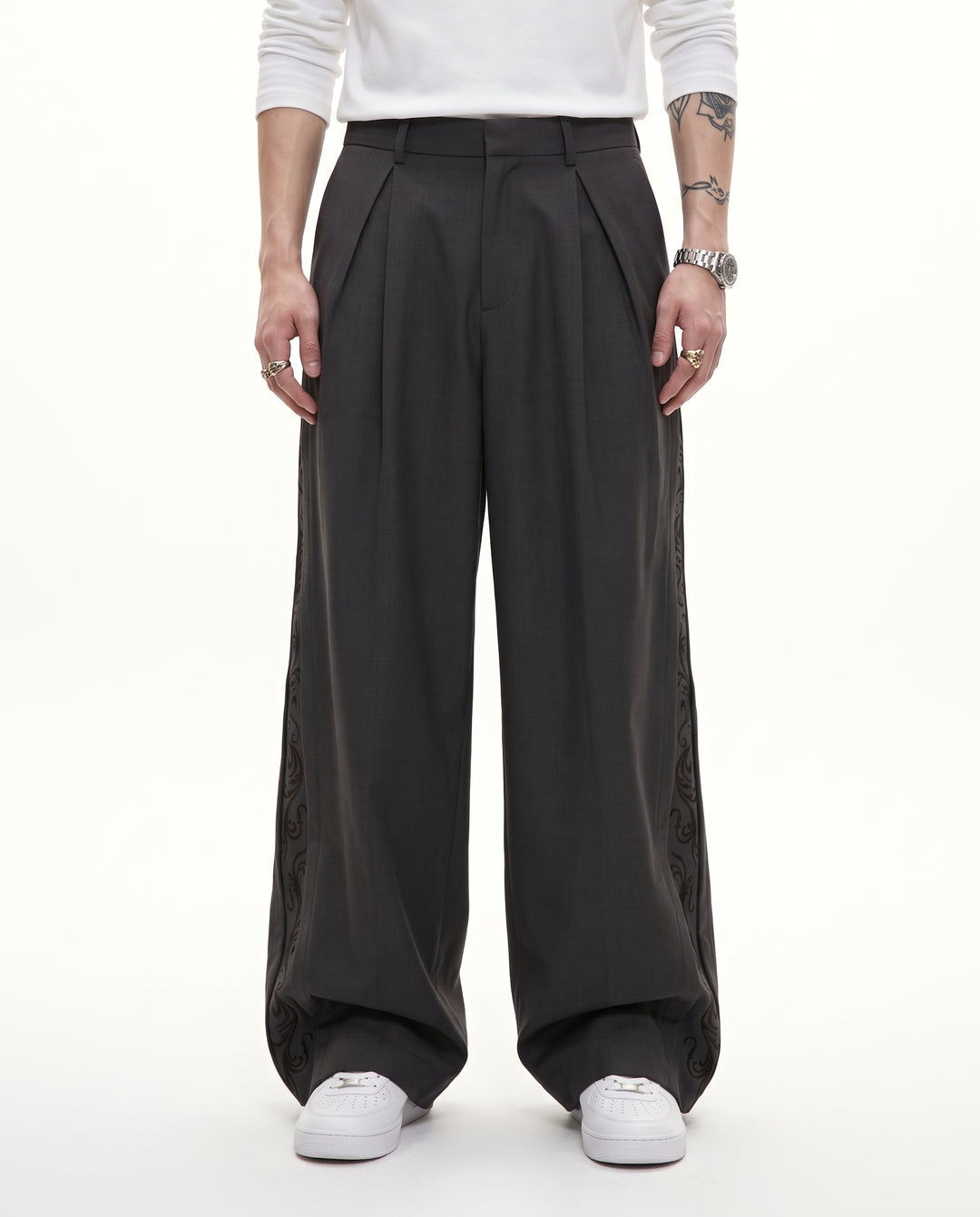 Embroidered Wide Pants na3205