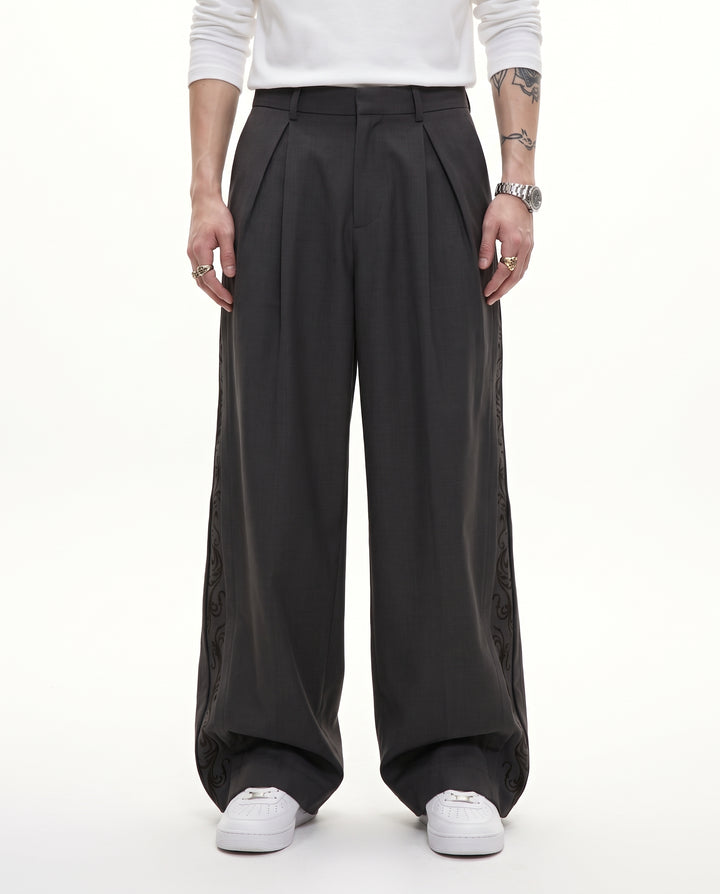 Embroidered Wide Pants na3205