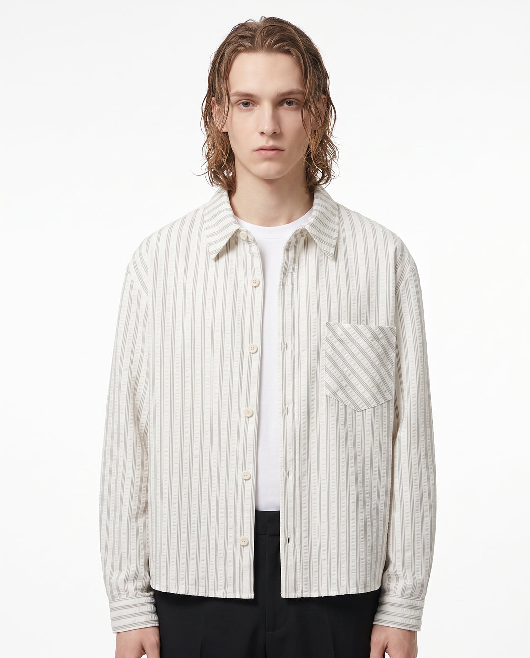 Striped Casual Shirt na3015