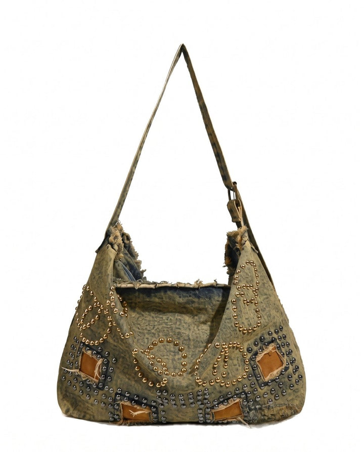 Studded Denim Bag na2901