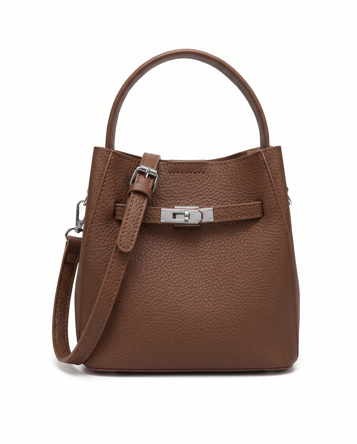 Leather Bucket Bag na3207