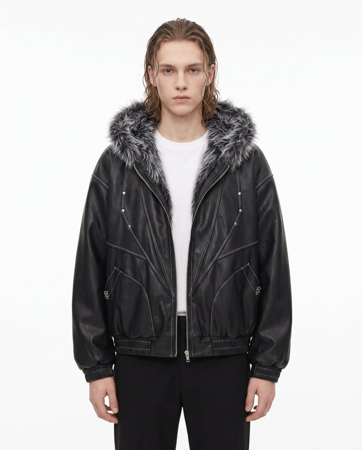 Fur Hooded Jacket na3063