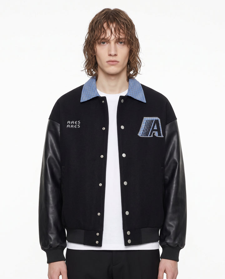 Collared Varsity Jacket na3242