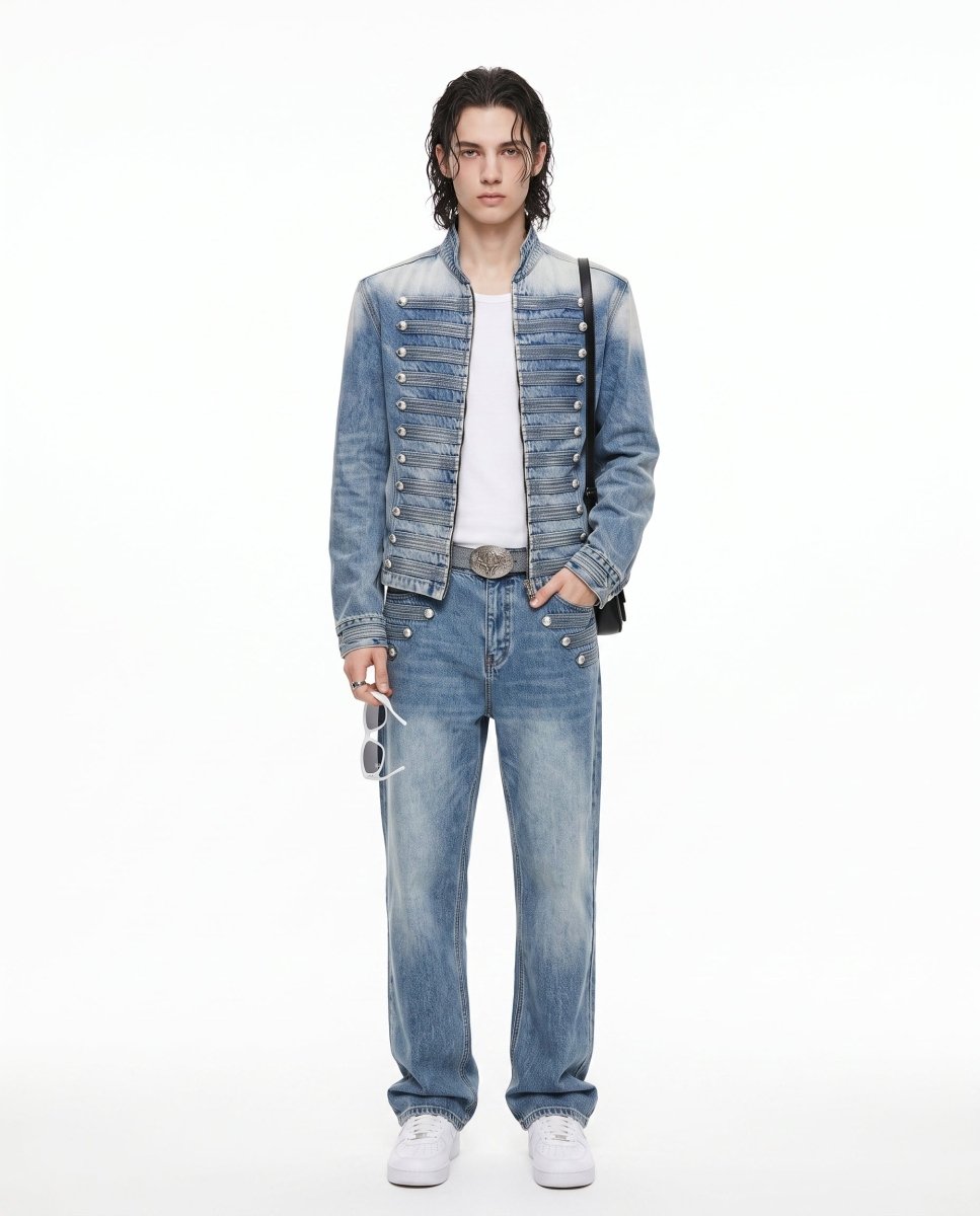 Military Denim Jacket na3101