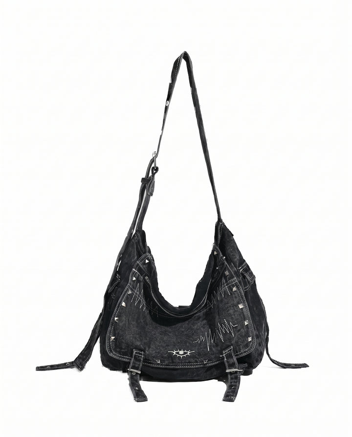 Studded Denim Bag na2927