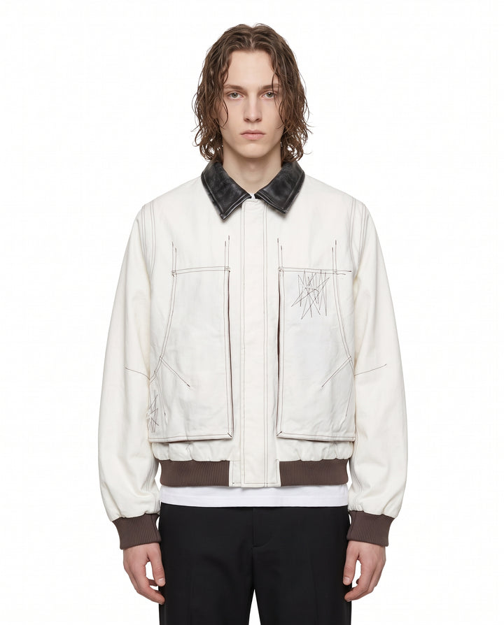 Contrast Bomber Jacket na3189
