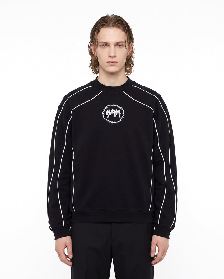 Piping Graphic Sweatshirt na2947