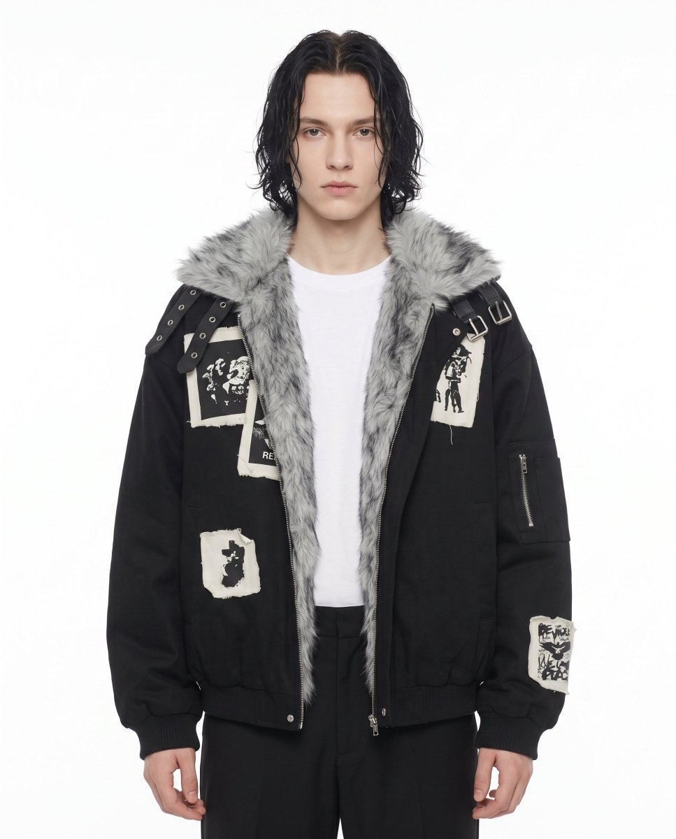 Fur Bomber Jacket na3070