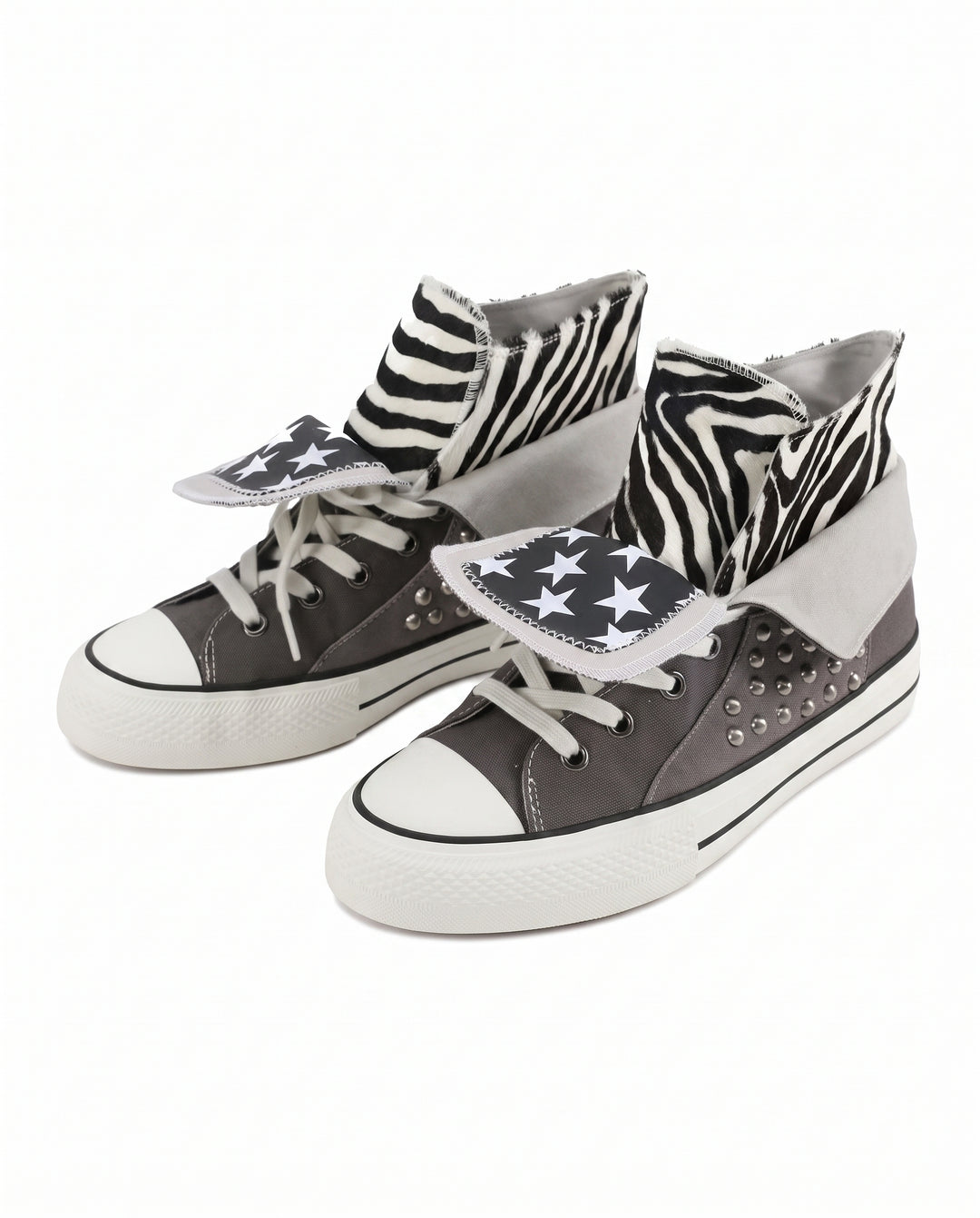 Studded Canvas Sneakers na3025