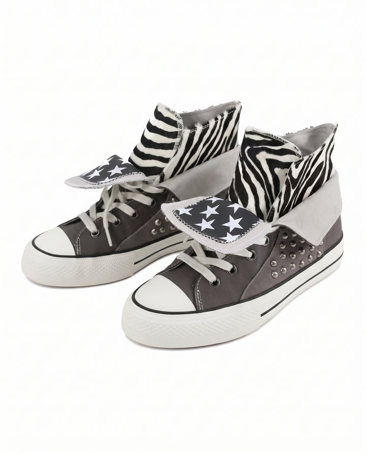 Studded Canvas Sneakers na3025
