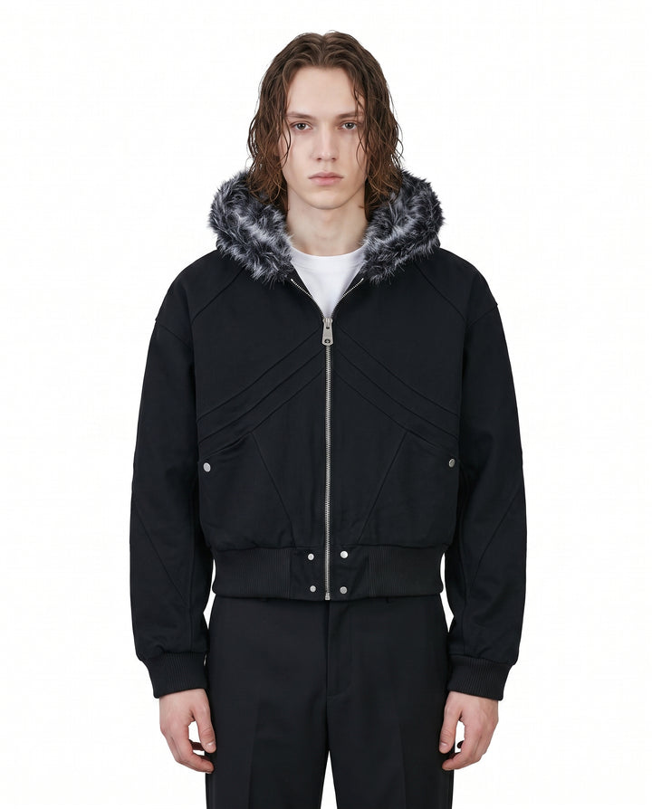 Fur Hooded Jacket na3083