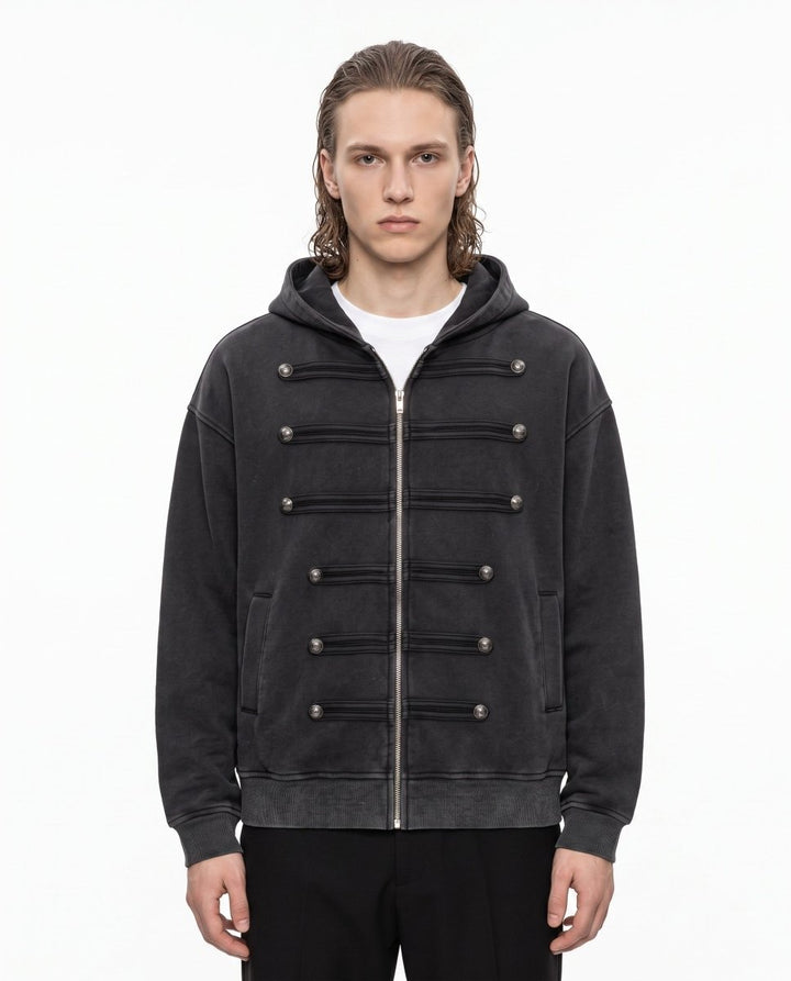 Military Zip Hoodie na3100