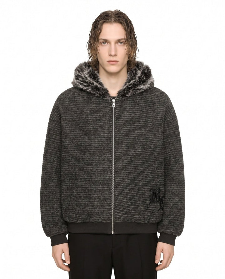 Fur Hooded Jacket na3088