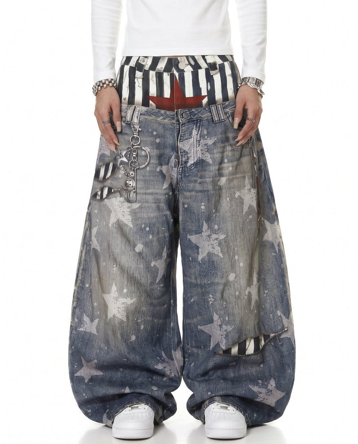 Star Baggy Jeans na3078