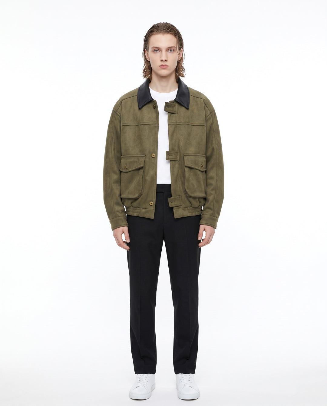 Suede Bomber Jacket na3170