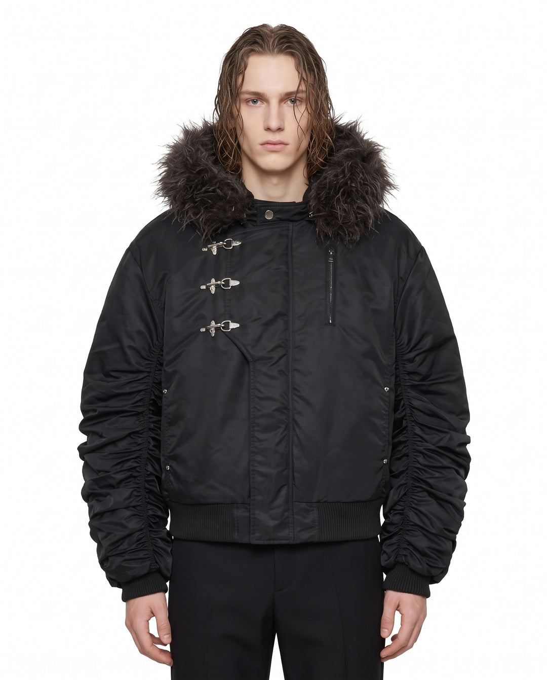 Hooded Bomber Jacket na3168