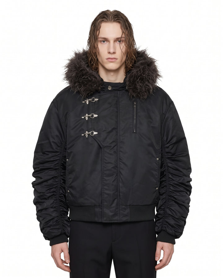 Hooded Bomber Jacket na3168