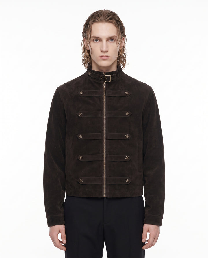 Studded Military Jacket na2930
