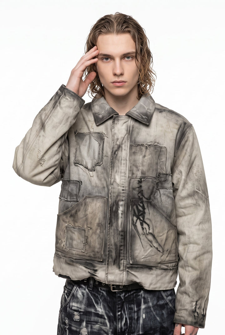 Washed Hooded Jacket na2832