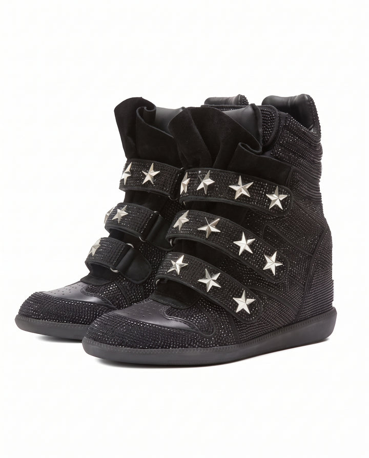 Studded Wedge Sneakers na3183