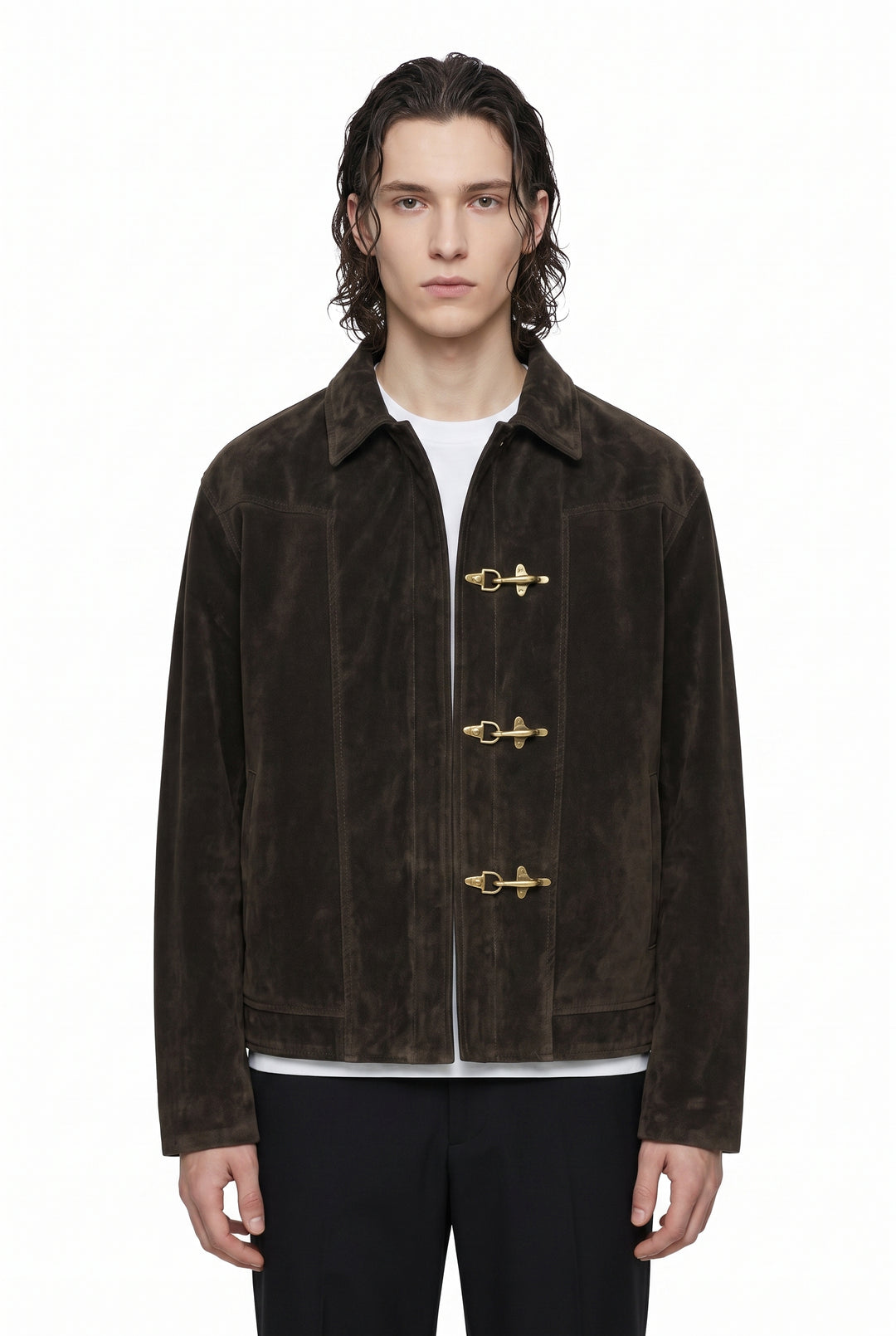 Suede Clasp Jacket na2849