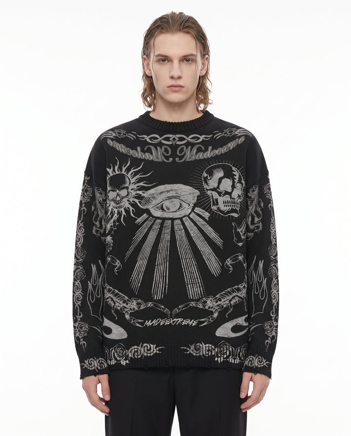 Graphic Knit Sweater na3241