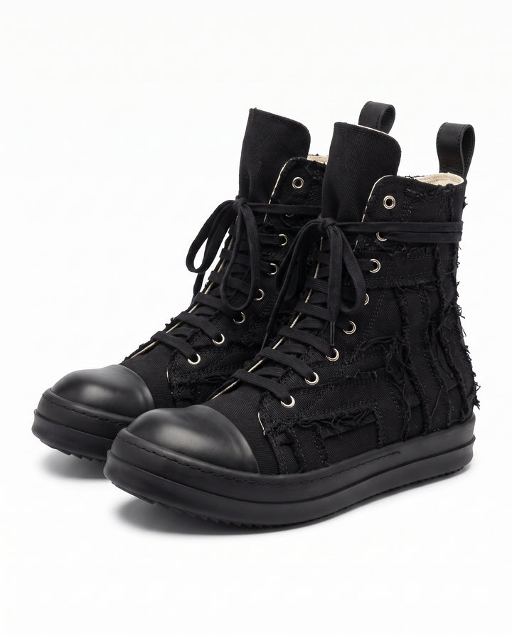 Distressed Canvas Sneakers na2958