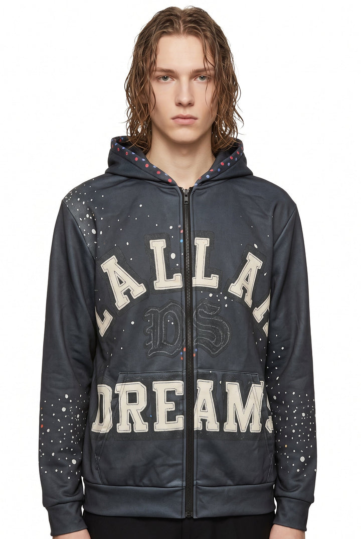 Graphic Zip Hoodie na2748