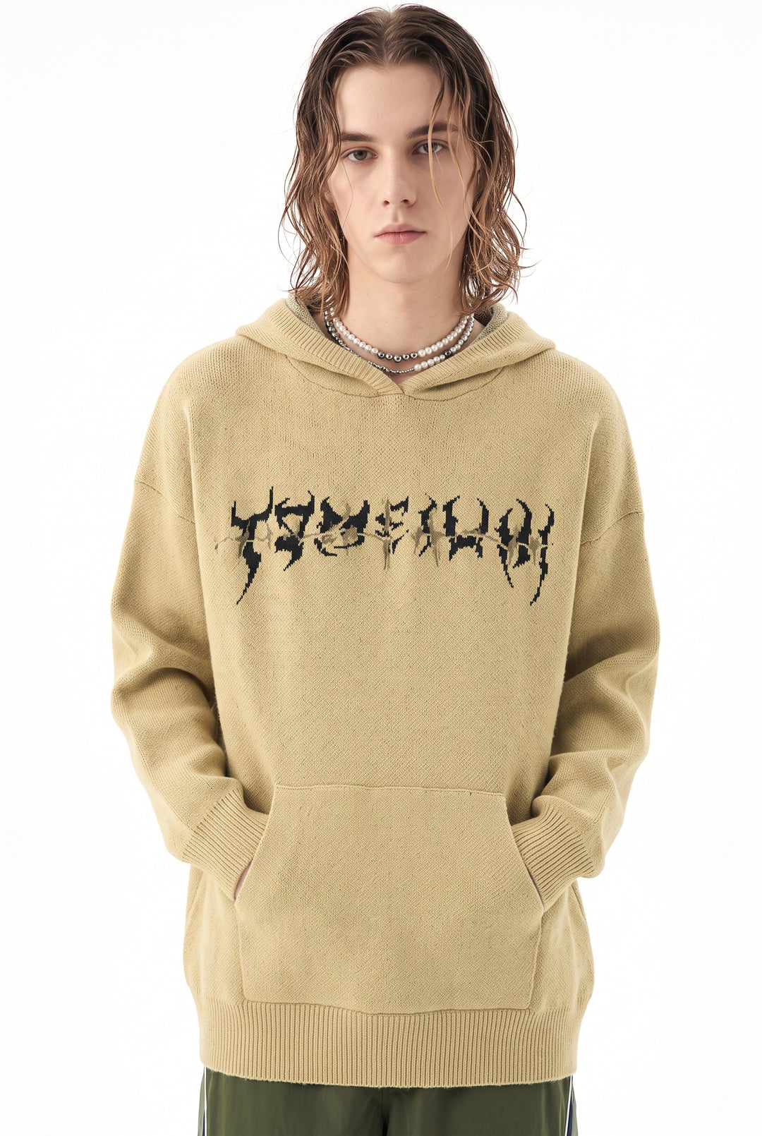 Skeleton Knit Hoodie na2777