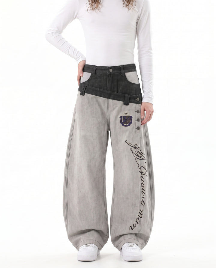 Wide Denim Pants na3074