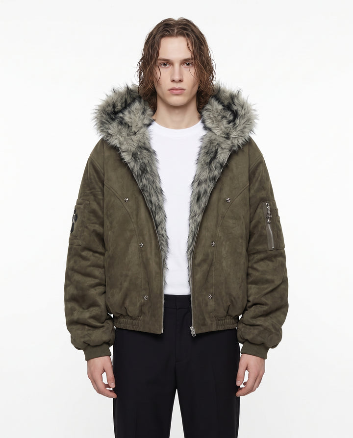 Fur Hooded Jacket na3172